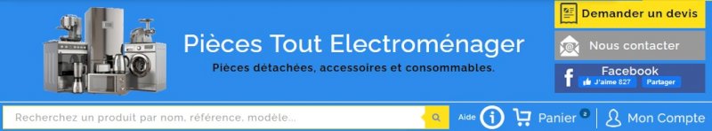 Achetez votre pièce détachée électromenager Achetez votre pièce détachée électromenager