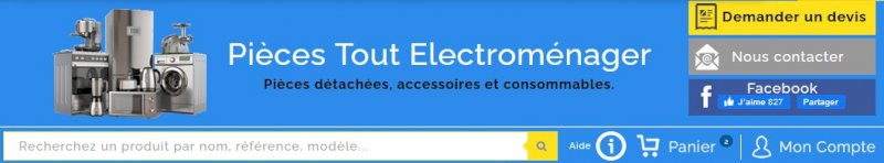 Achetez votre pièce détachée électromenager