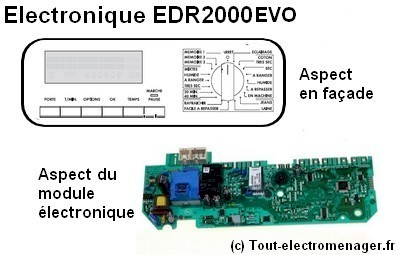 Module électronique EDR2000 EVO sèche-linge Electrolux