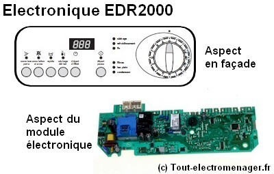Module électronique EDR2000 sèche-linge Arthur-Martin Module électronique EDR2000 sèche-linge Arthur-Martin