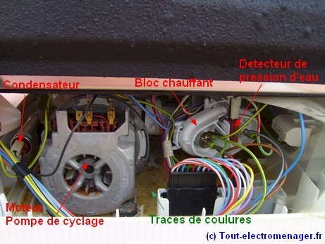 Pompe de cyclage et résistance lave-vaisselle Bosch Siemens Neff