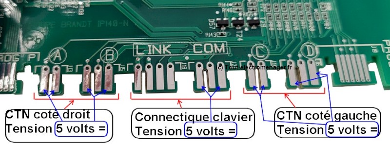 IX8: Tension sondes et clavier IX8: Tension sondes et clavier