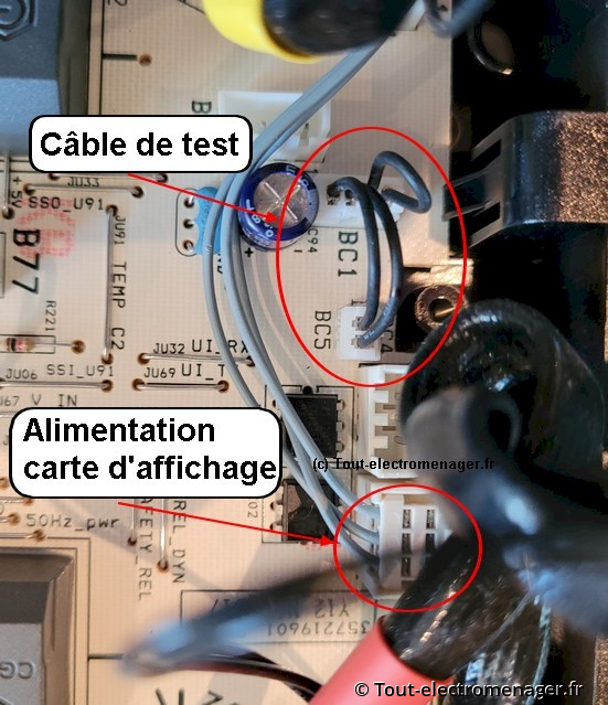 Module induction Electrolux - Cavalier de raccordement