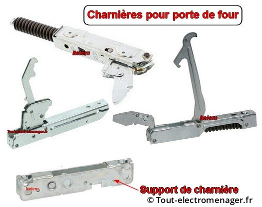 Charnières pour porte de four Charnières pour porte de four
