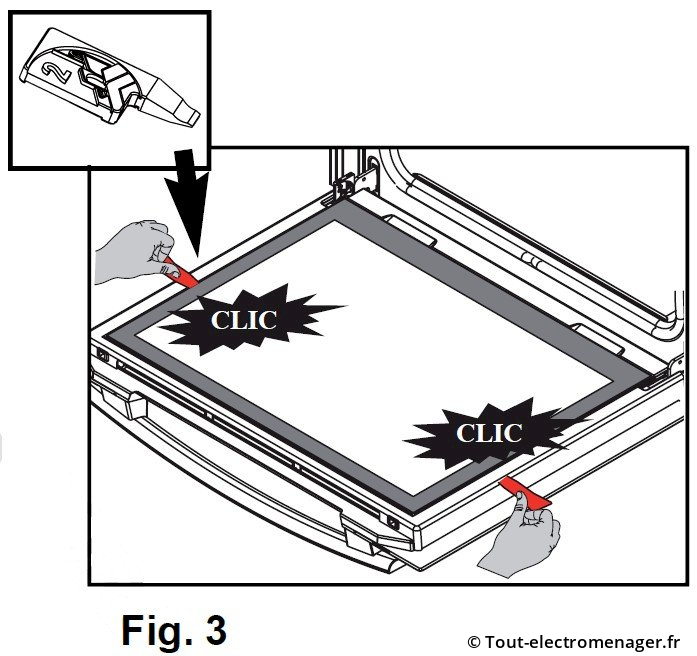 Extraction vitre porte four AS0005628 Extraction vitre porte four AS0005628