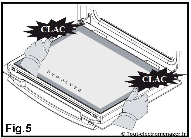 Remontage vitre porte four AS0005628 Remontage vitre porte four AS0005628