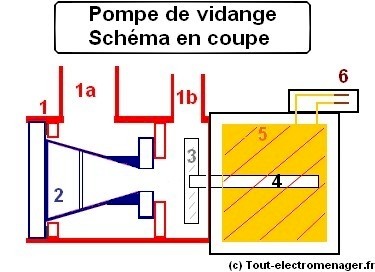 tout-electromenager.fr - Pompe de vidange : schéma