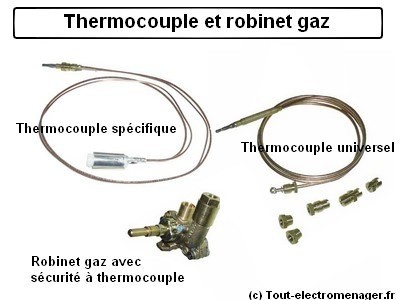tout-electromenager.fr - Thermocouple et robinet gaz tout-electromenager.fr - Thermocouple et robinet gaz