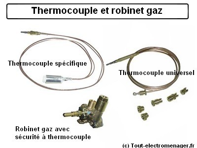 Thermocouple et robinet gaz