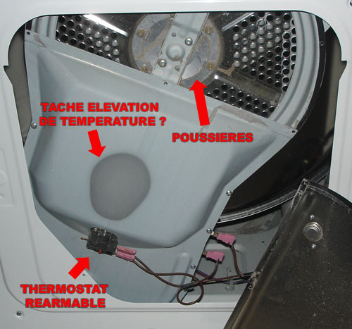 Thermostat de sécurité pour Sèche linge Bosch Siemens - 00170395